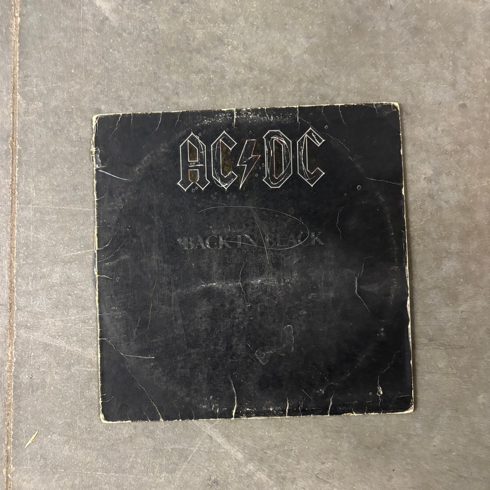 AC/DC Back in Black Vinyl LP 1980 Atlantic SD 16018 Hard Rock Record Album